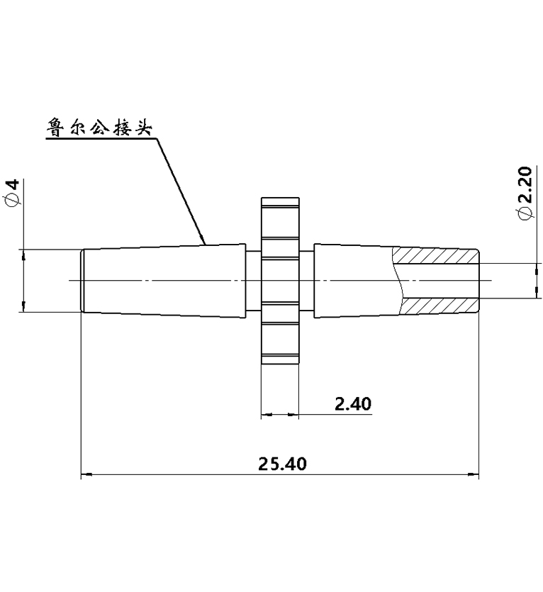 直插式雙公魯爾接頭