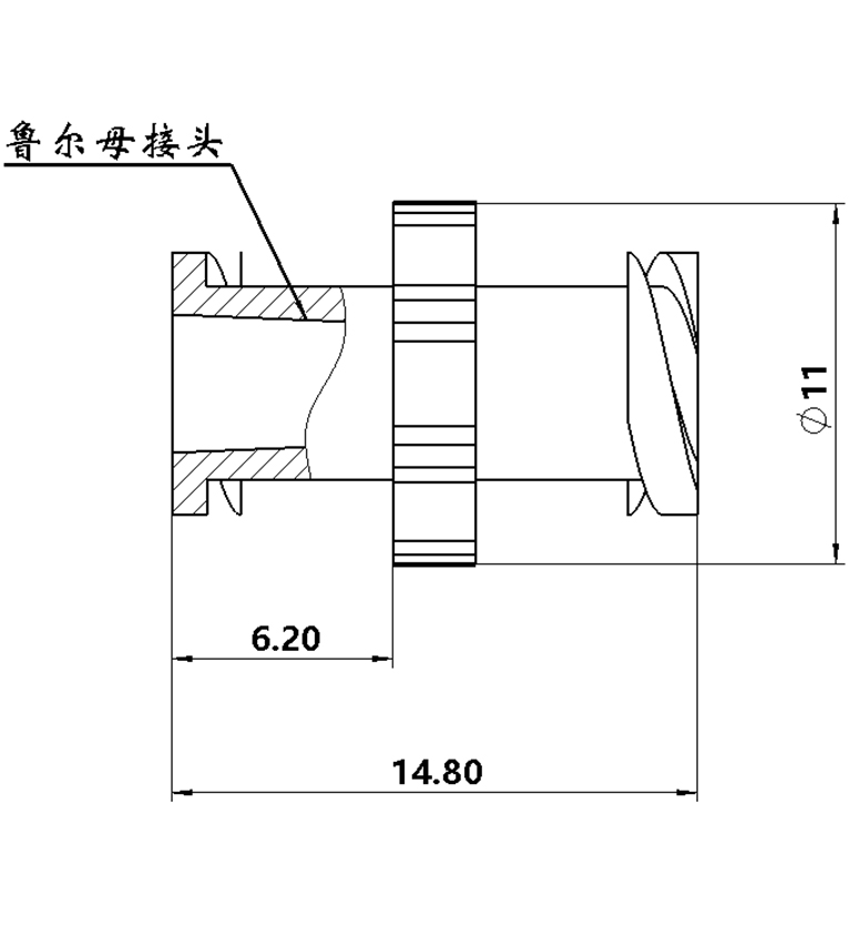 雙母魯爾接頭