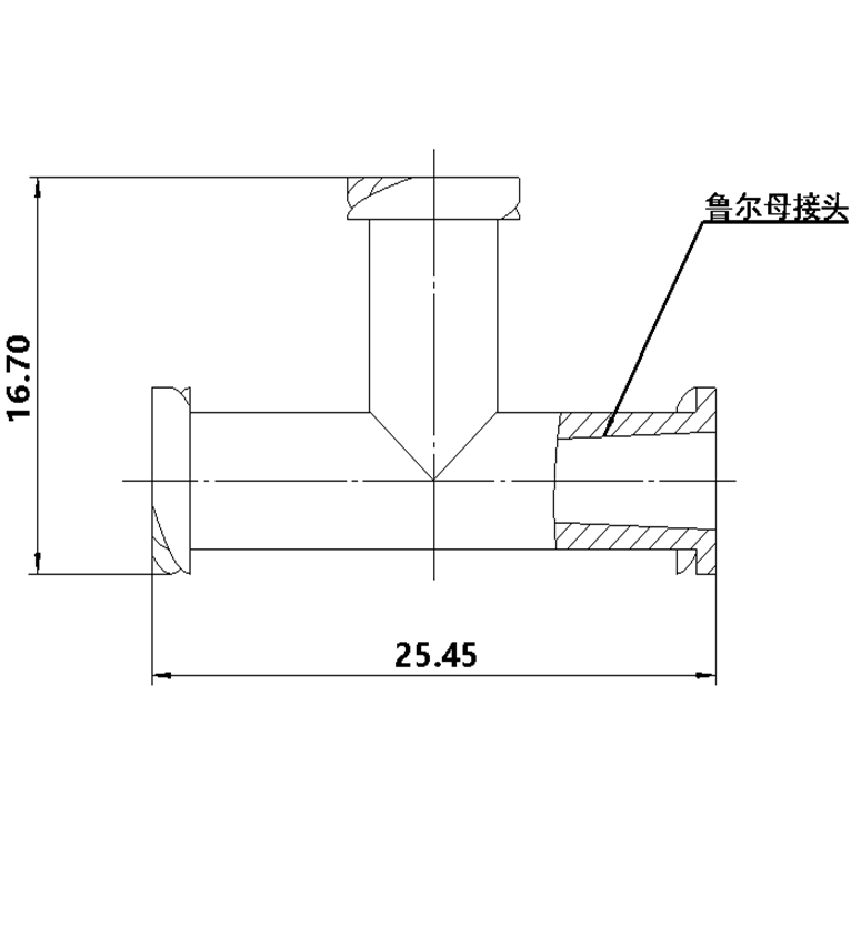 T型魯爾母接頭